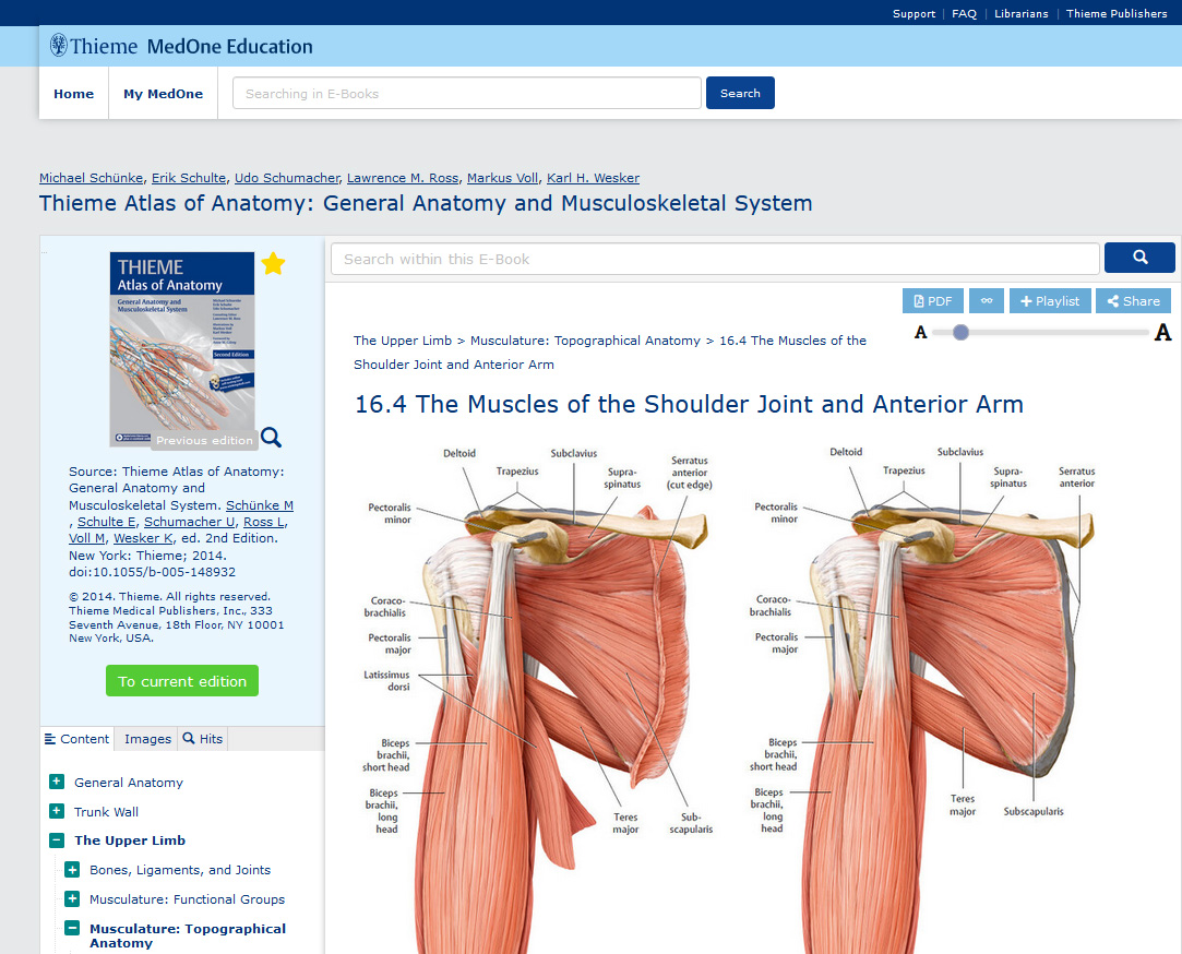 THIEME Atlas of Anatomy, Volume 1: General Anatomy and Musculoskeletal System