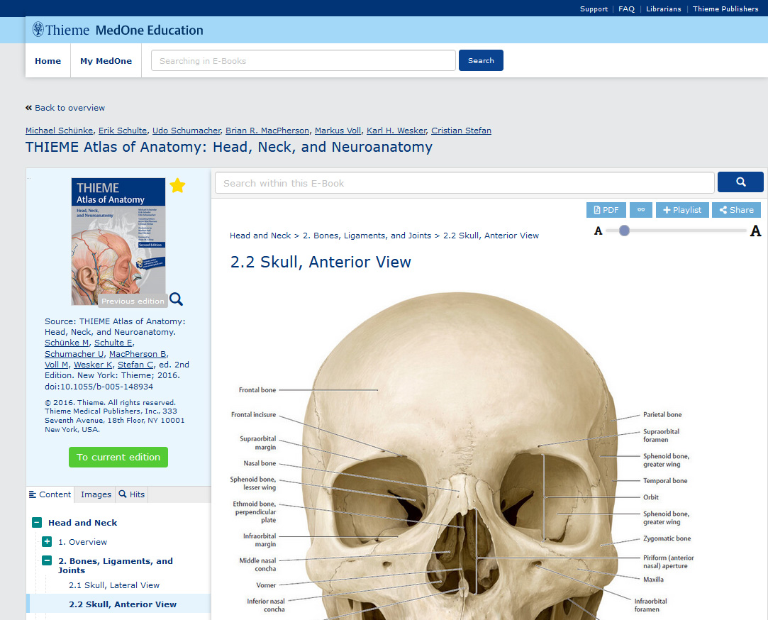 THIEME Atlas of Anatomy, Volume 3: Head, Neck, and Neuroanatomy