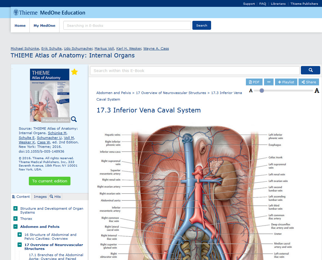 THIEME Atlas of Anatomy, Volume 2: Internal Organs