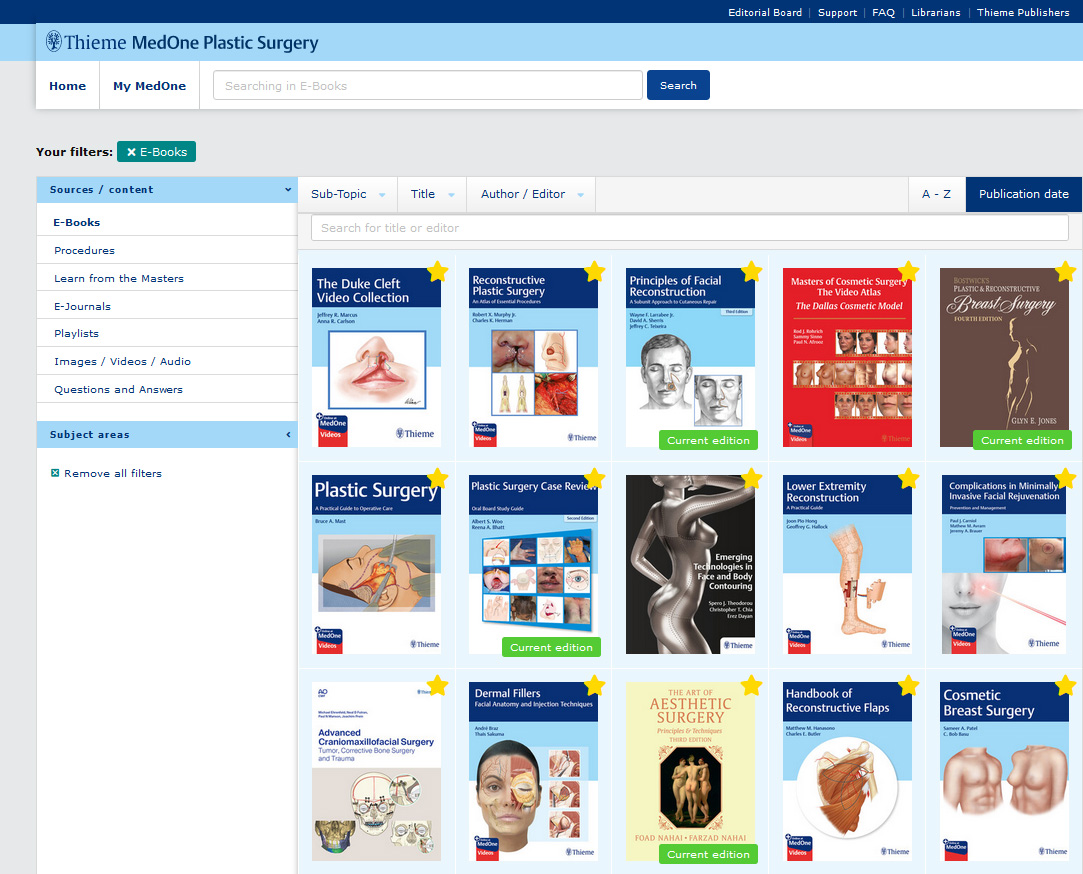 MedOne Plastic Surgery - E-Books