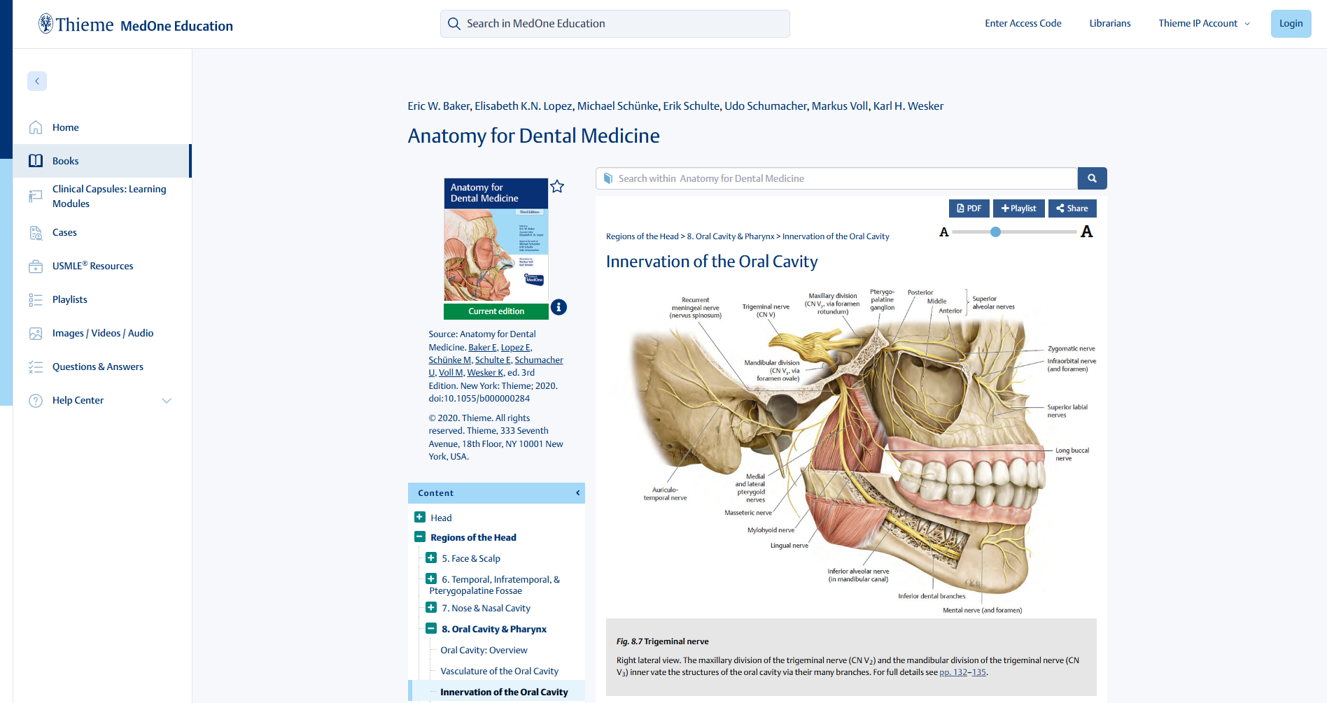 2025-05-21 13_25_27-Innervation of the Oral Cavity - MedOne Education, Thieme