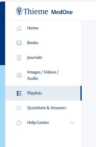 Playlist-menu
