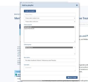 Add to your playlist or create a new one