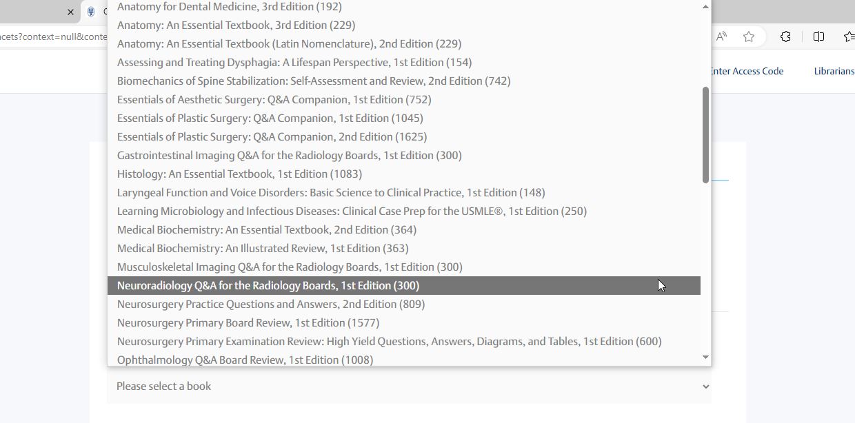 QA Select Books