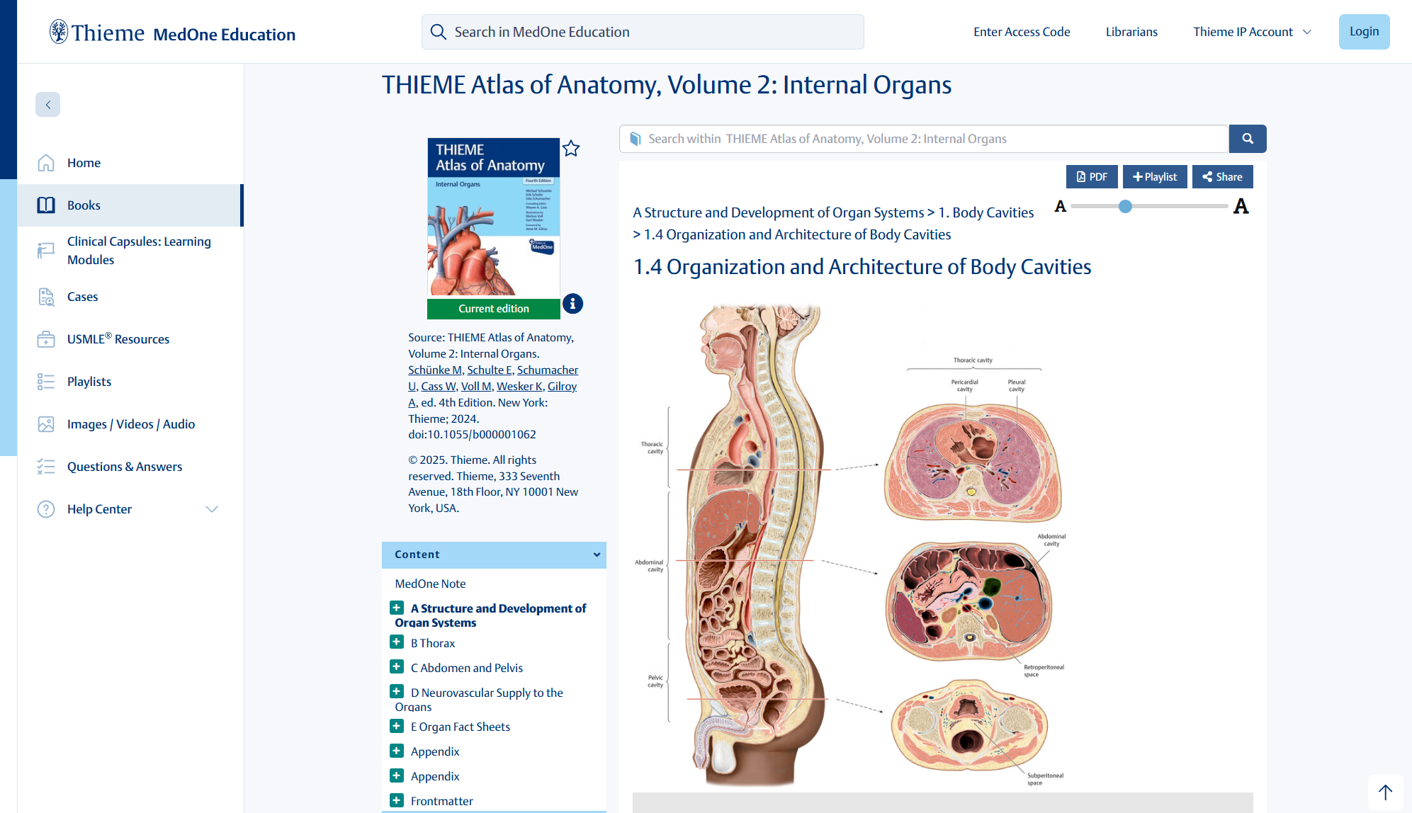 THIEME-Atlas-of-Anatomy-Vol-2-MedOne-Screenshot THIEME Atlas of Anatomy, Volume 2<br />
Internal Organs, 4th Edition on MedOne Education