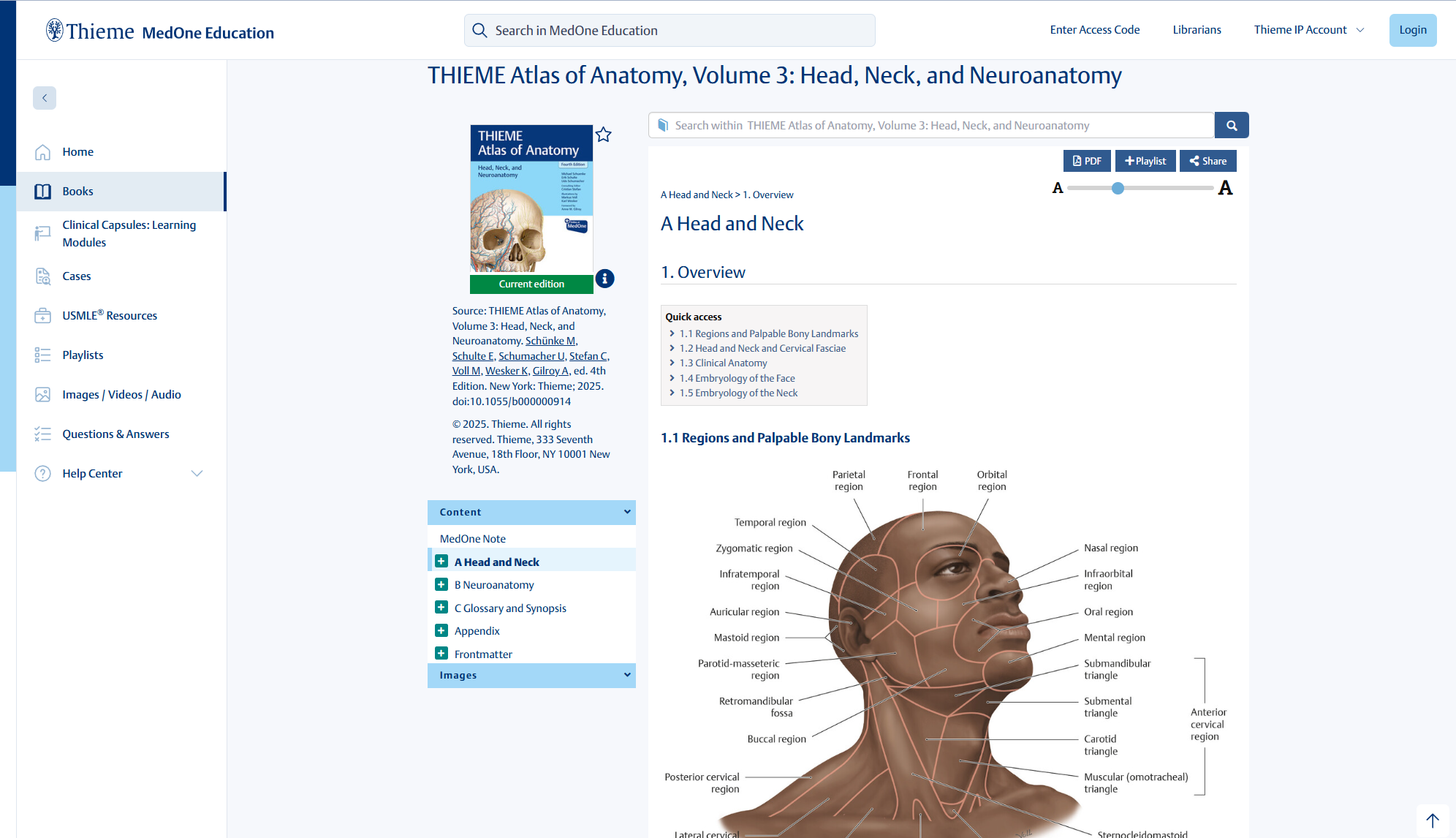 THIEME-Atlas-of-Anatomy-Vol-3-MedOne-Screenshot THIEME Atlas of Anatomy, Volume 3<br />
Head, Neck, and Neuroanatomy, 4th Edition on MedOne Education