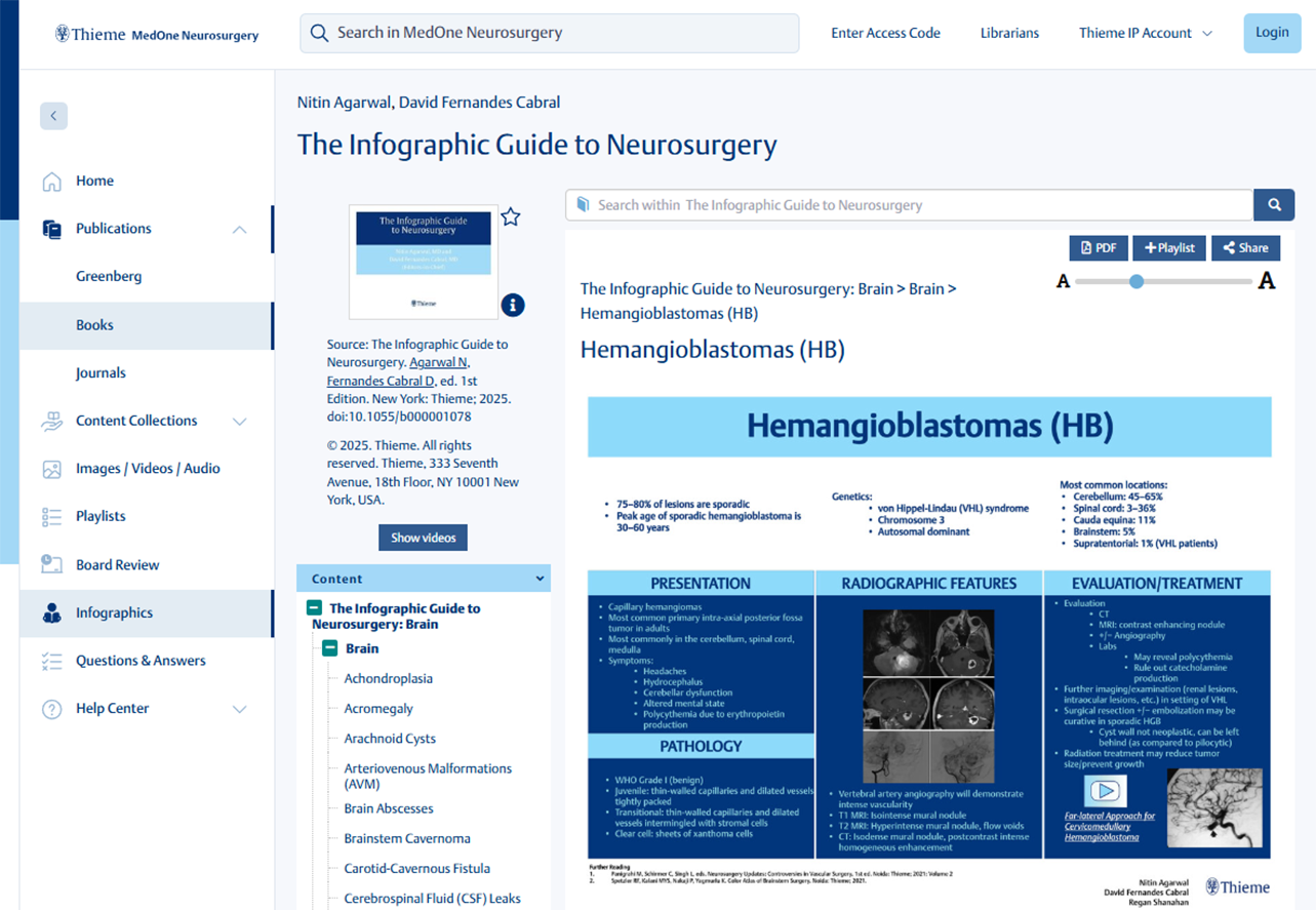 Thieme MedOne Ophthalmology Screenshot Content Collections