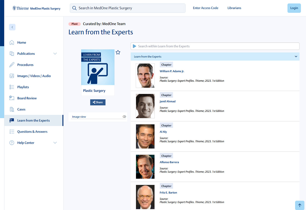 Thieme MedOne ComSci Playlists Screenshot