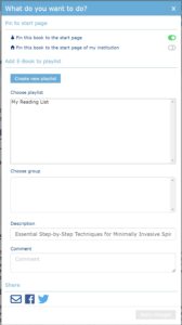 Use the star menu to save and share content